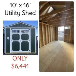 10x16 Utility Shed 