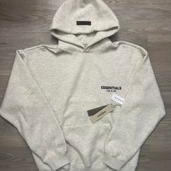 Essentials Light Oat Meal Hoodie Xs