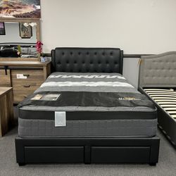 Black Queen Bed Frame 