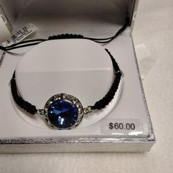 Illuminaire Crystal Blue Bracelet  New Price
