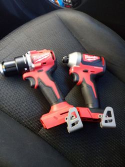 Milwaukee Driver Drill And Hex Impact M18