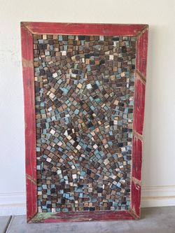 Large reclaimed wood wall art from The Dump