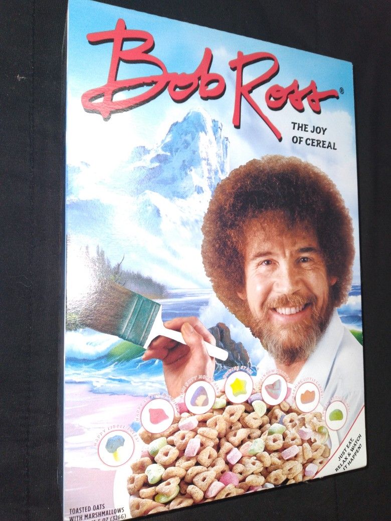 Limited Edition Bob Ross Joy Of Cereal Sealed Box