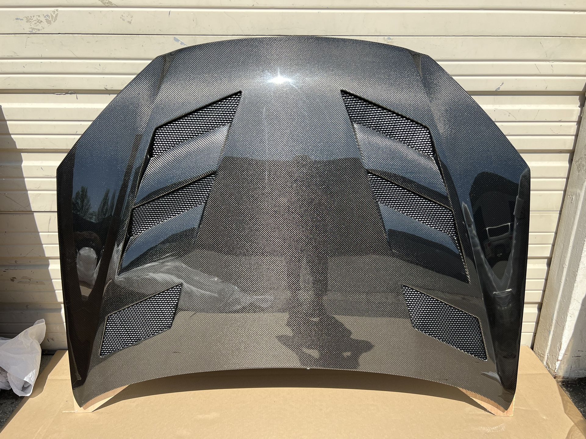 2013 - 2016 Hyundai Genesis VIS Racing AMS Style Carbon Fiber Hood