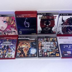 Lot Of 8 PS3 Games 