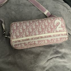 Vintage Dior Pink Trotter Bag