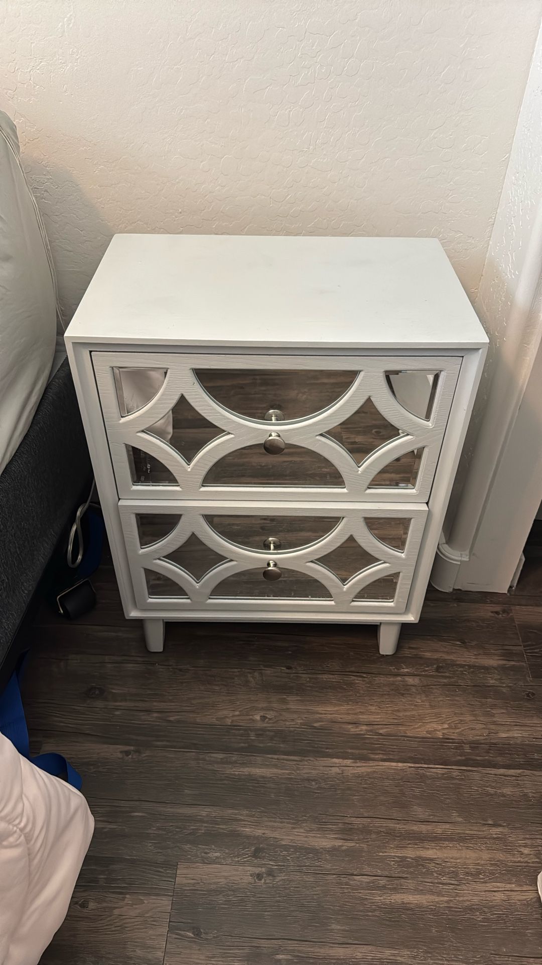Mirror Front Nightstand