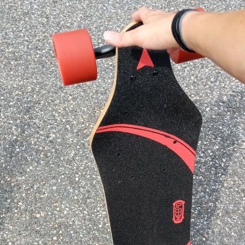 MEEPO Shuffle (V4) 620W x 2 Electric Skateboard - Black/Red for sale online