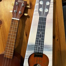 mahalo ukulele mk1tbr / ukulele fori decorations