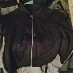 White And Black Hoodie 