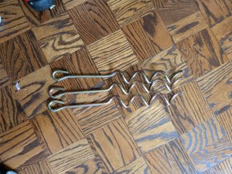 12"zinc plated corkscrew yard anchors