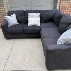 Dark Gray L-Shape 2pc Sectional Sofa from Ashley Furniture