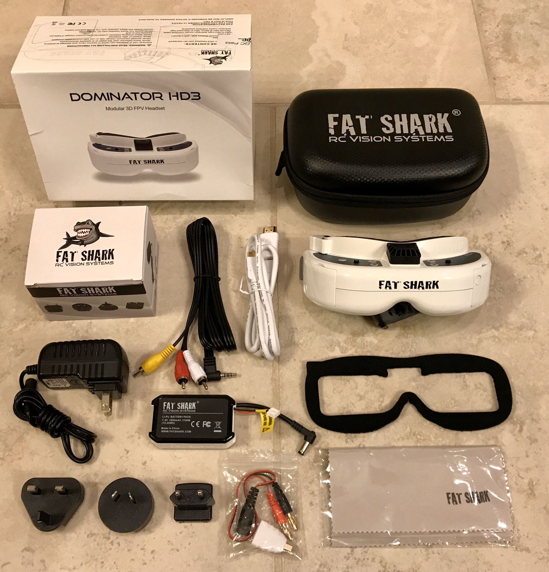 Fat Shark Dominator HD3 FPV Headset/Goggle - FSV1076