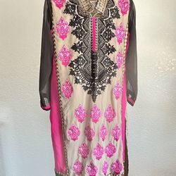 pakistani indian clothes dress clothes outfit Size M