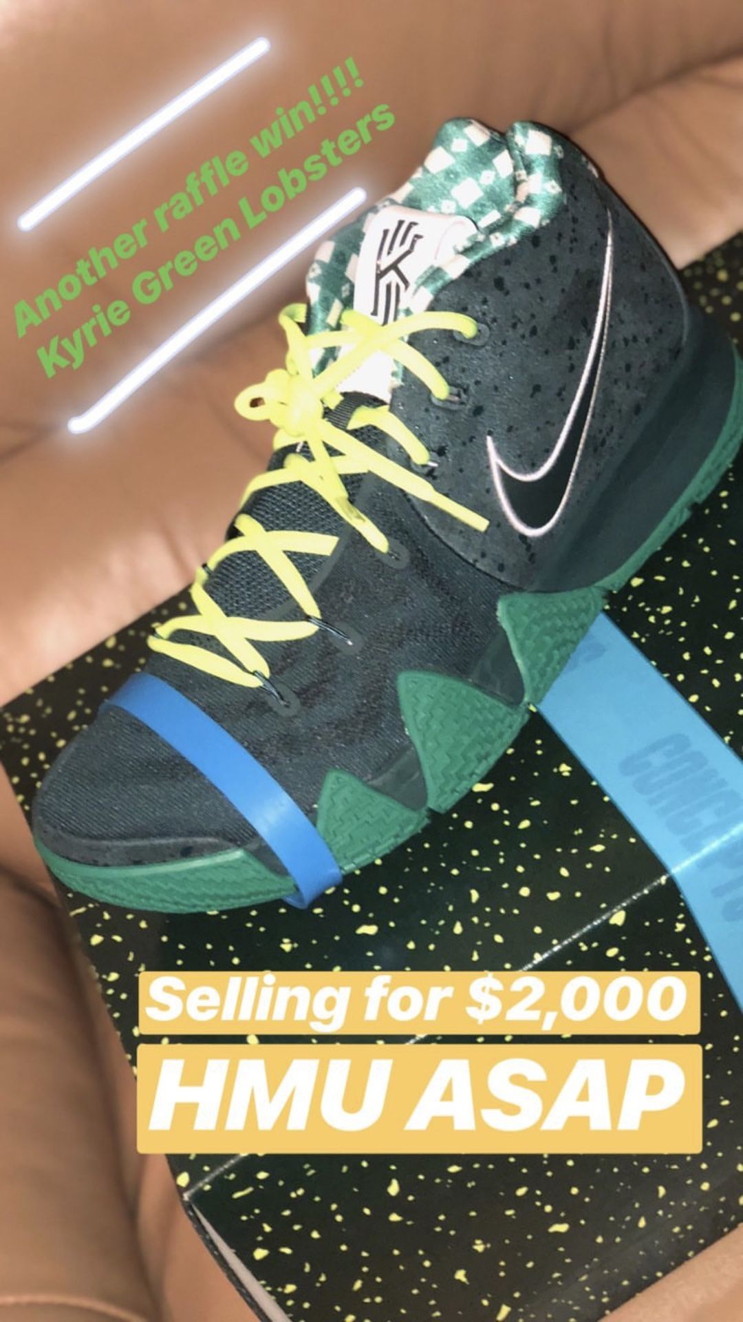 concepts x nike kyrie 4 green lobster