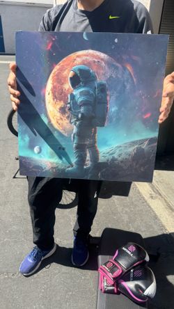 Astronaut in Space Wall Art