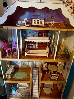 KidKraft Wooden Dollhouse with Furniture