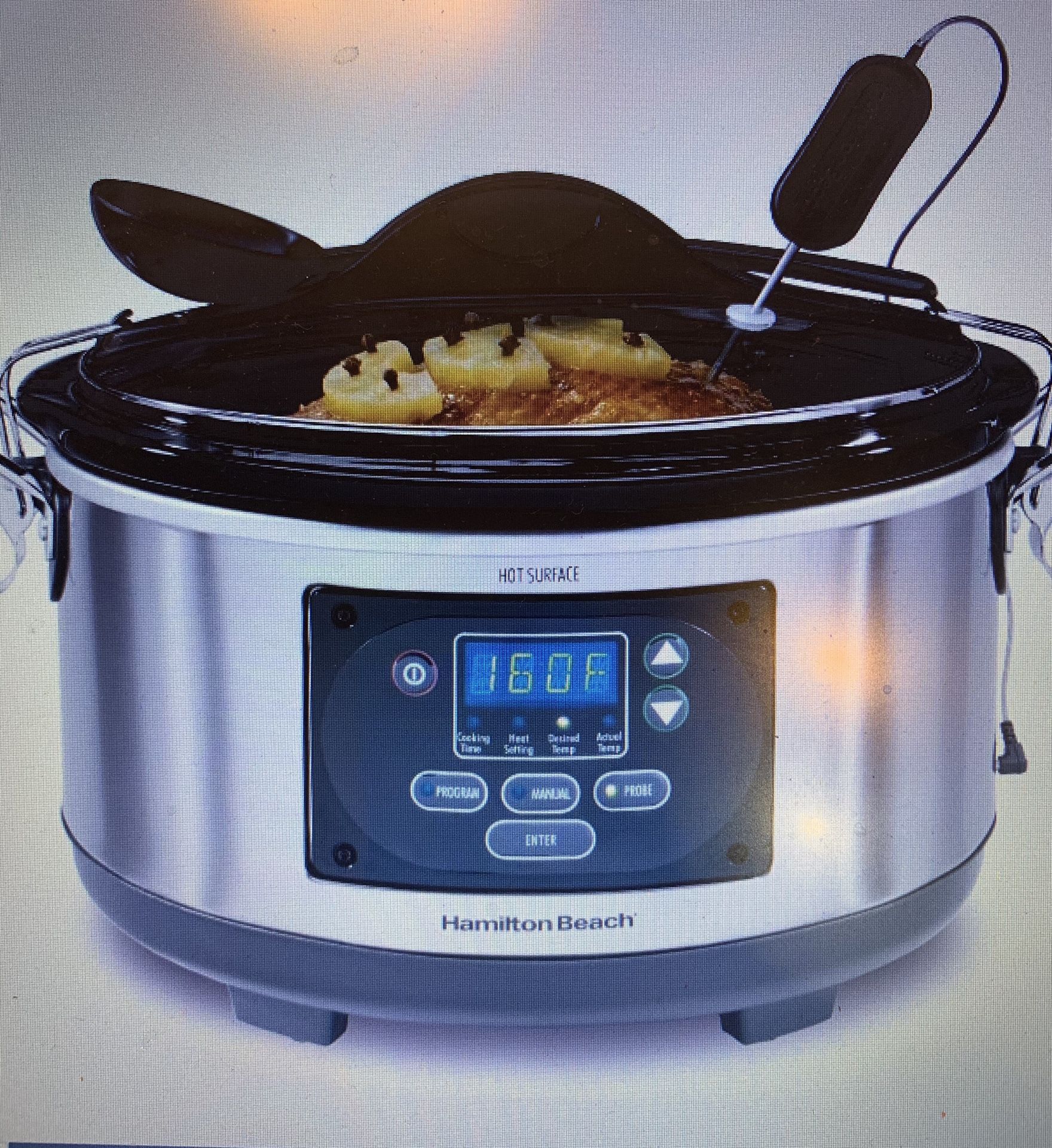 Hamilton Beach Slow Cooker w/thermometer- Never Used, Still in Box