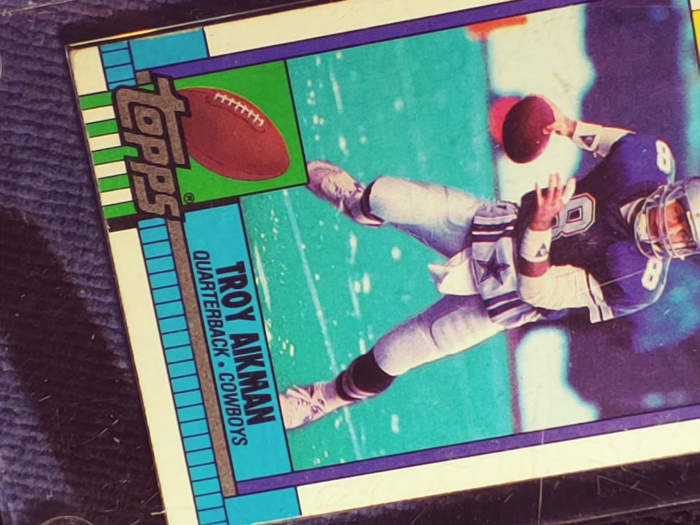 Troy Aikman Topps Super Rookie Card #(contact info removed) In