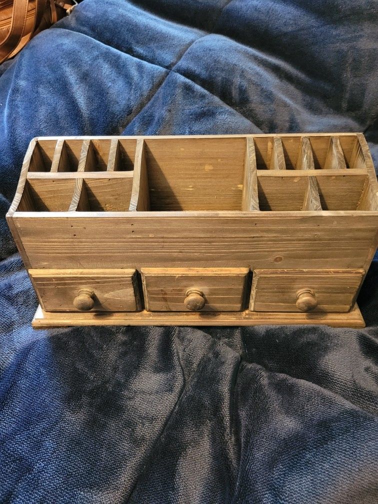 Wooden Desk Organizer