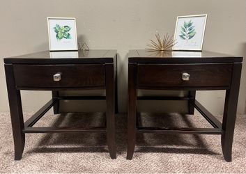 Wood nightstands