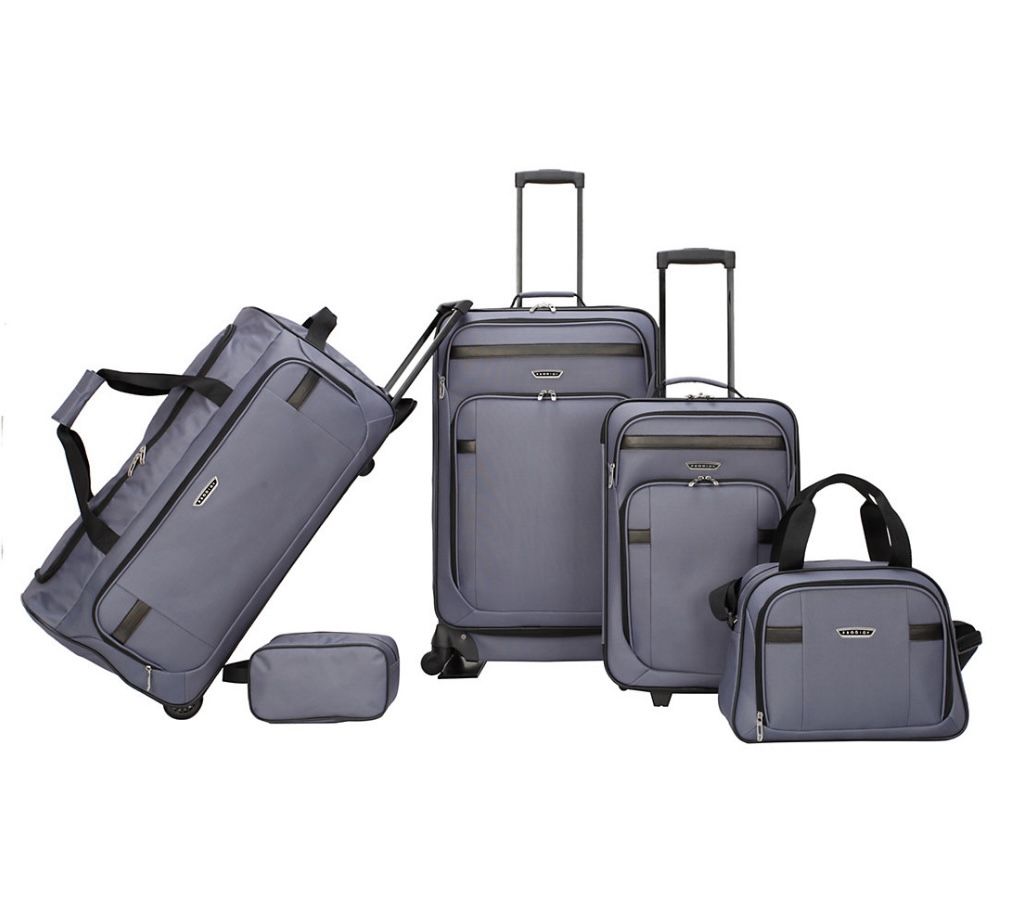Prodigy Finley 5-Piece Softside Luggage Set - Charcoal