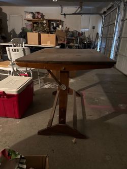 Vintage Wooden Drafting Table