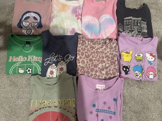 Girls Size (S) 6/7 Tops Bundle – 10 Shirts