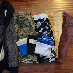 Size 7/8 Lot Of Boys Clothes Pants, Shorts, Jacket