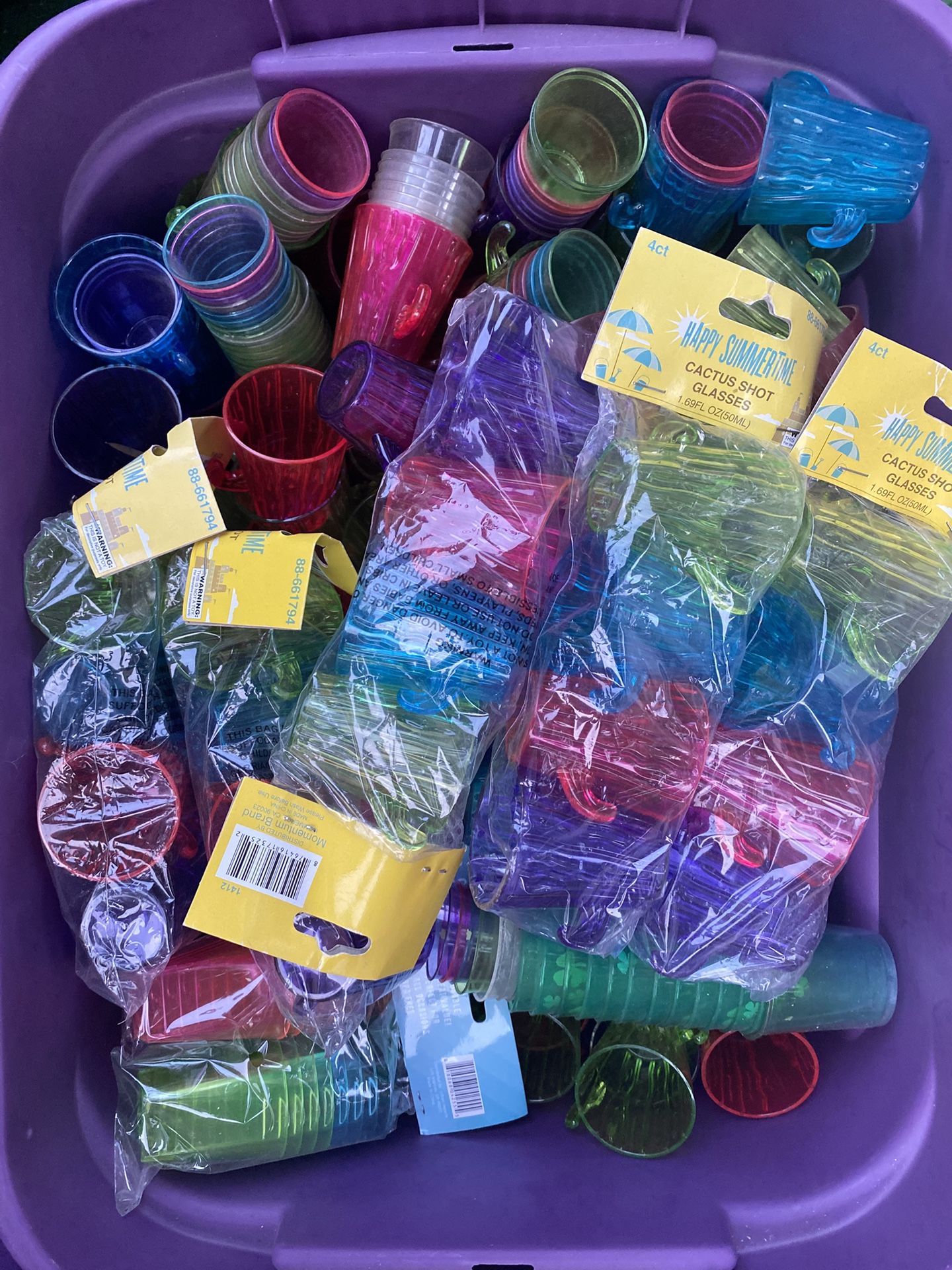 A Lot Cactus Shot Glasses For Happy Party Drinking Or Plants