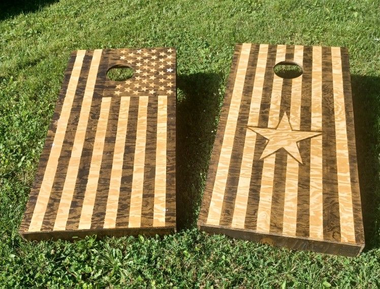 Cornhole Boards And 8 Bags