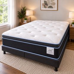 Brand New 14” Pillow Top Full Size Mattress – Top Quality & Fast Same-Day Delivery 🚛 All Sizes Available!