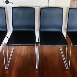 Ikea Volfgang Leather Dining Chairs