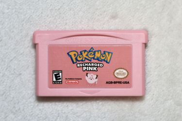 Pokémon Recharged Pink Gameboy Advance GBA/DS Lite - Limited Edition