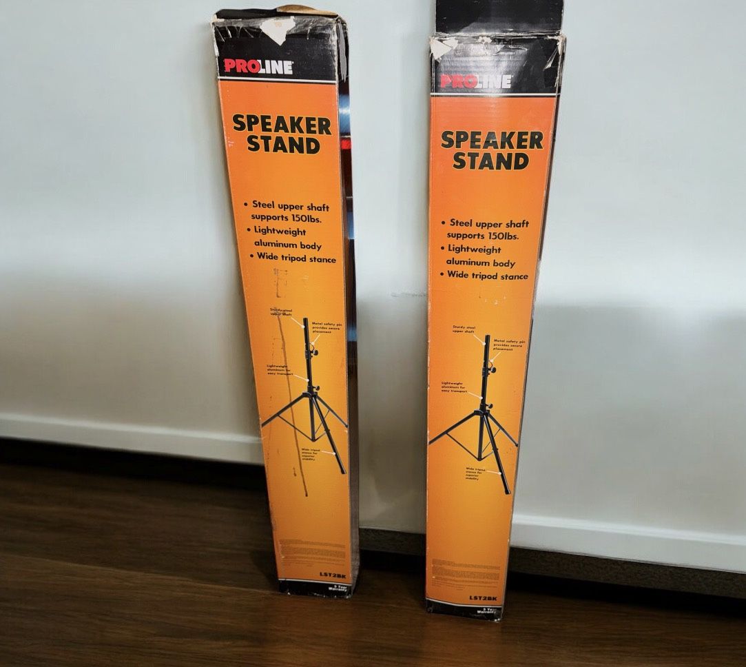 Proline LST2BK Speaker Stand Black
