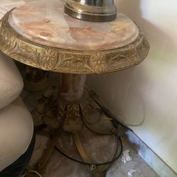 Vintage Antique Marble Table