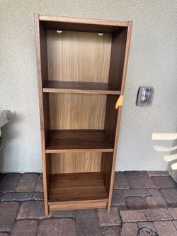 Bookcase, brown walnut effect