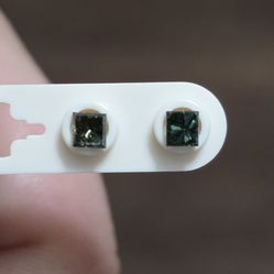 X2 Natural Treated .1 Carat Blue Diamonds Loose