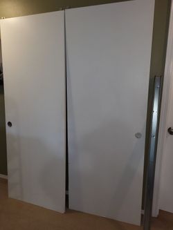 Sliding closet doors