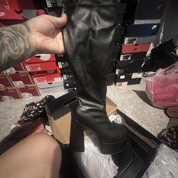 Brand New Knee High Heel Boots 