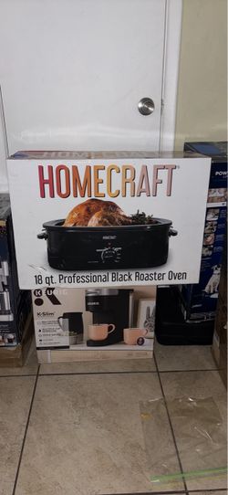 Homecraft 18 Qt Professional Black Roaster Oven
