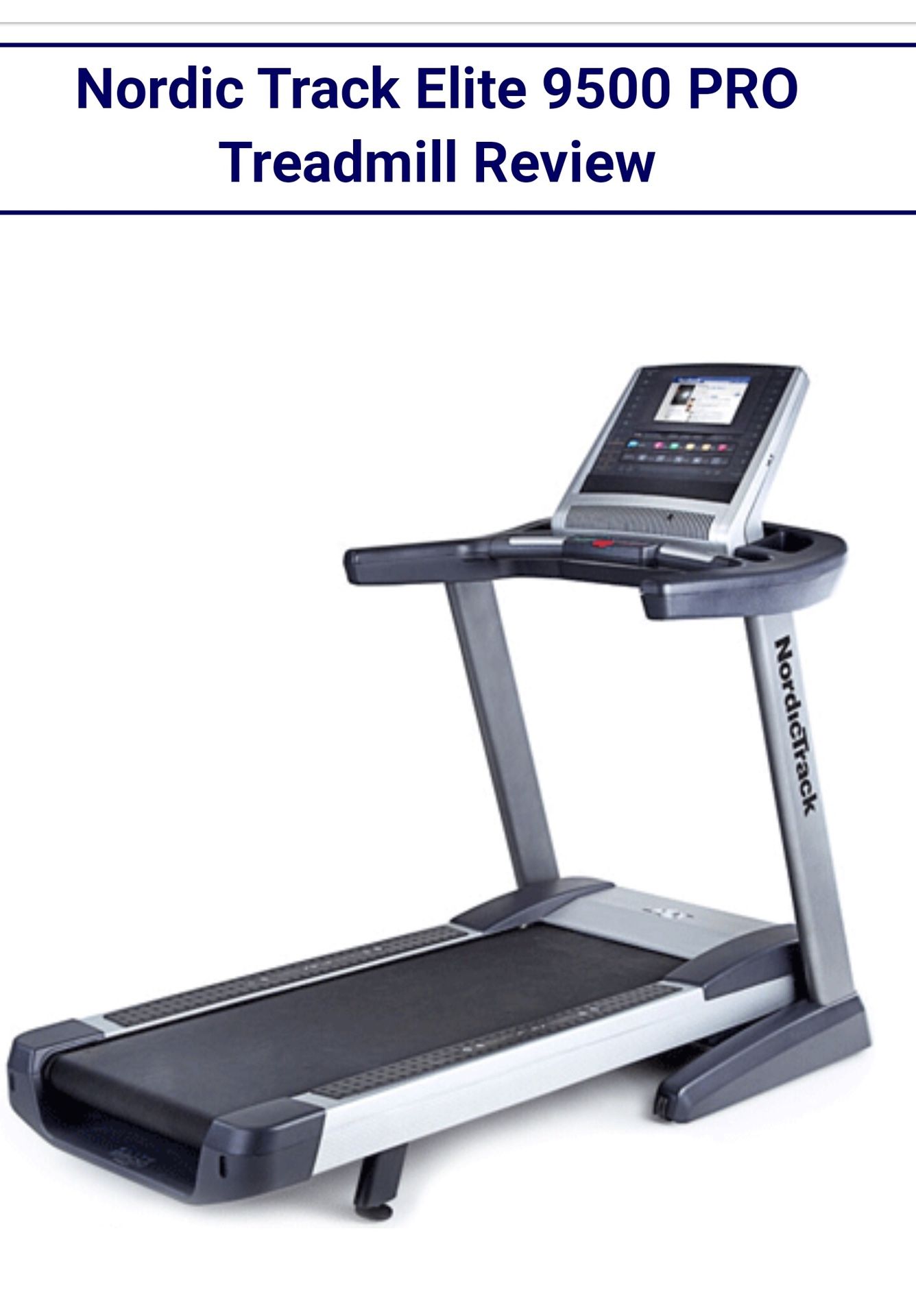 Nordic Track Elite 9500 Pro Treadmill for Sale in Chicago, IL OfferUp