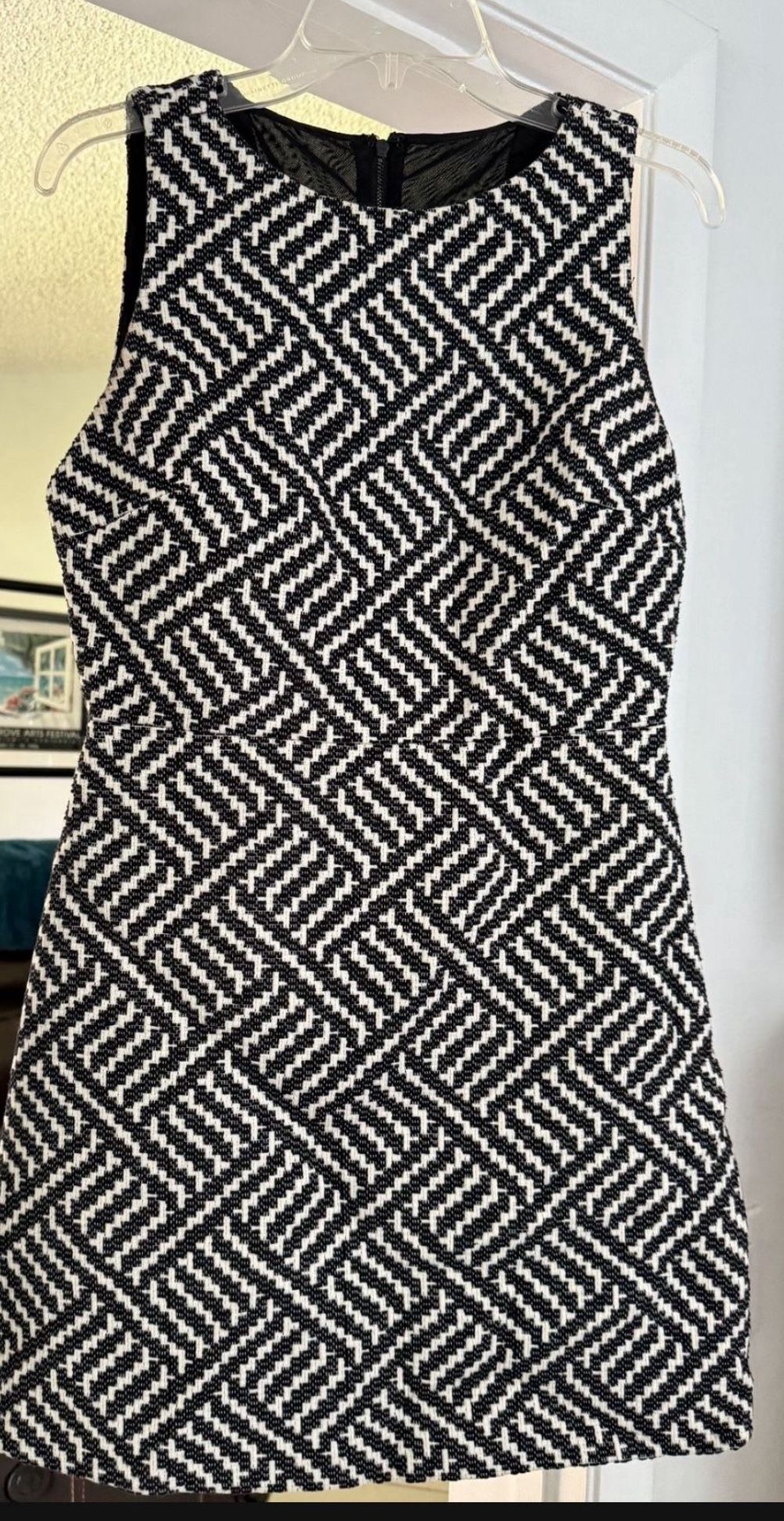 Alice & Olivia Black & White Dress Size 8