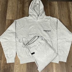 Essentials Fear Of God Light Oatmeal Sweatsuits (S-L)