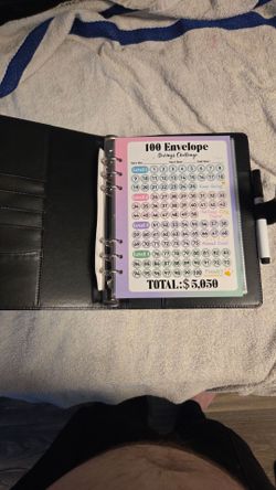 100 Envelope Savings Challenge Binder