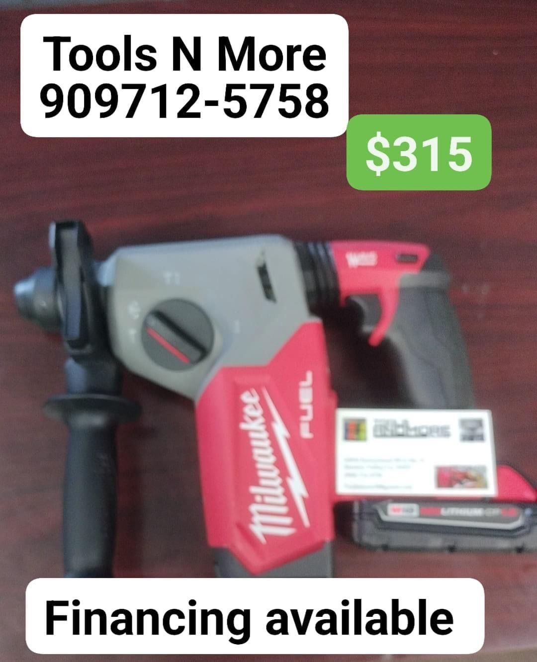 Milwaukee Rotary Hammer With Battery And Charger