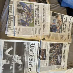 Los Angeles Dodgers 2025 World Series newspaper(s)