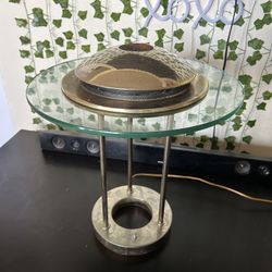 1980s Gorgeous Robert Sonneman "Saturn" Table Lamp for Gerorge Kovacs