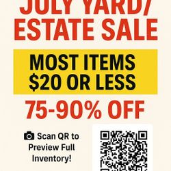 🎉 EVERGREEN SAN JOSE! JULY ESTATE SALE – MOST ITEMS 90% Off/$20 &Less