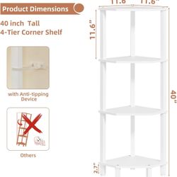 4-Tier Corner Shelf